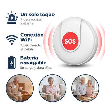 Botón SOS Wifi para adultos mayores