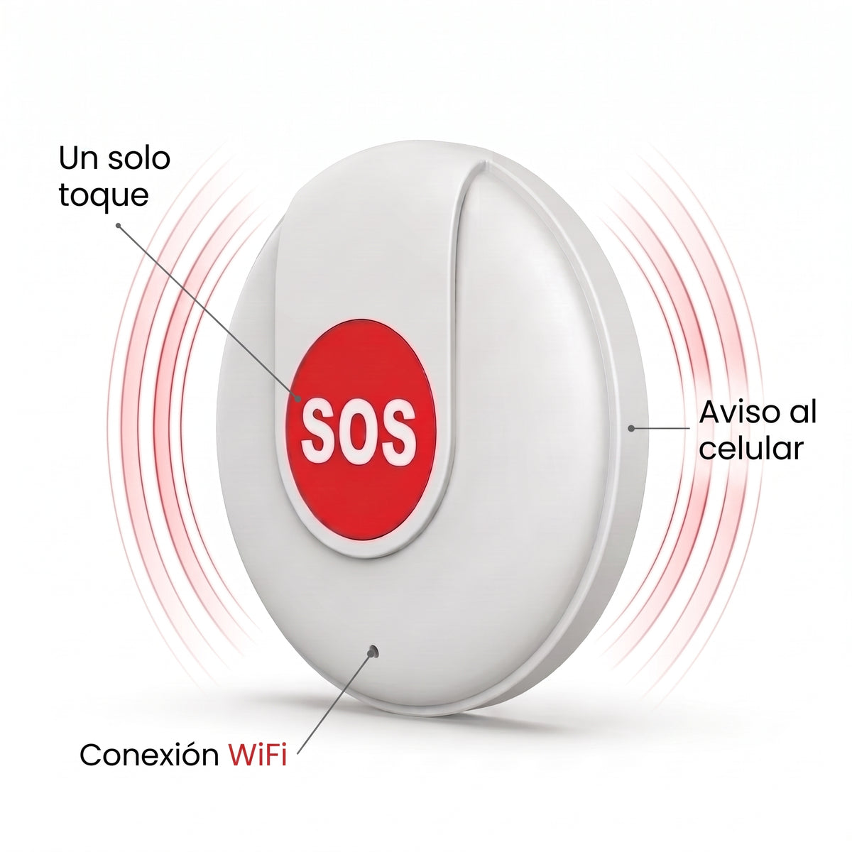Botón SOS Wifi para adultos mayores