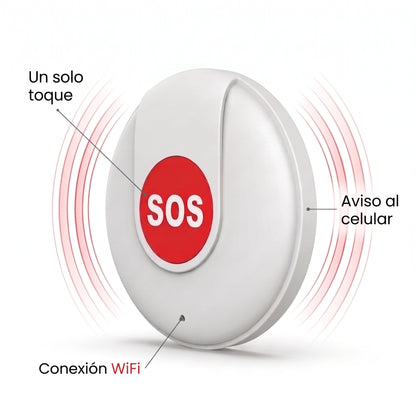 Botón SOS Wifi para adultos mayores