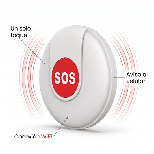 Botón SOS Wifi para adultos mayores