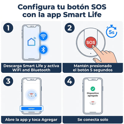 Botón SOS Wifi para adultos mayores